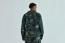 HYBRID CAMO MULTI BADGE JACKET