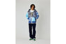 PAISLEY PATTERN SHARK FULL ZIP HOODIE