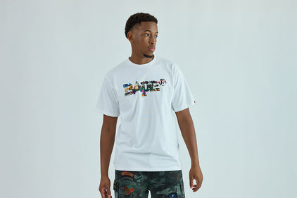 HYBRID CAMO MIXED BAPE LOGO TEE