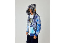 PAISLEY PATTERN SHARK FULL ZIP HOODIE