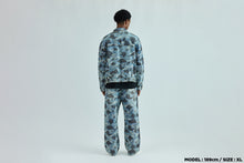 SOLID CAMO JACQUARD DENIM TRUCKER JACKET