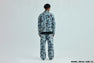 SOLID CAMO JACQUARD DENIM TRUCKER JACKET
