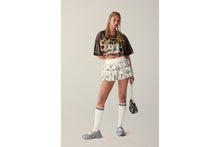 COLOR CAMO RUFFLE SWEAT SKIRT