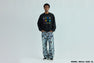HEAVY WASHED MULTI MILO LOGO RELAXED FIT CREWNECK SWEATSHIRT