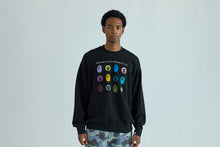 HEAVY WASHED MULTI MILO LOGO RELAXED FIT CREWNECK SWEATSHIRT