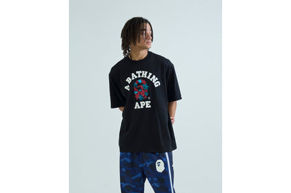 METALLIC BAPE STA COLLEGE RELAXED FIT TEE