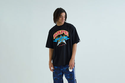 BAPE TWIN STA SPORT COLLEGE RELAXED FIT TEE