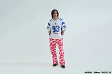 SOLID CAMO JACQUARD MESH CROPPED FIT FOOTBALL JESEY