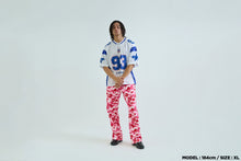 SOLID CAMO JACQUARD MESH CROPPED FIT FOOTBALL JESEY