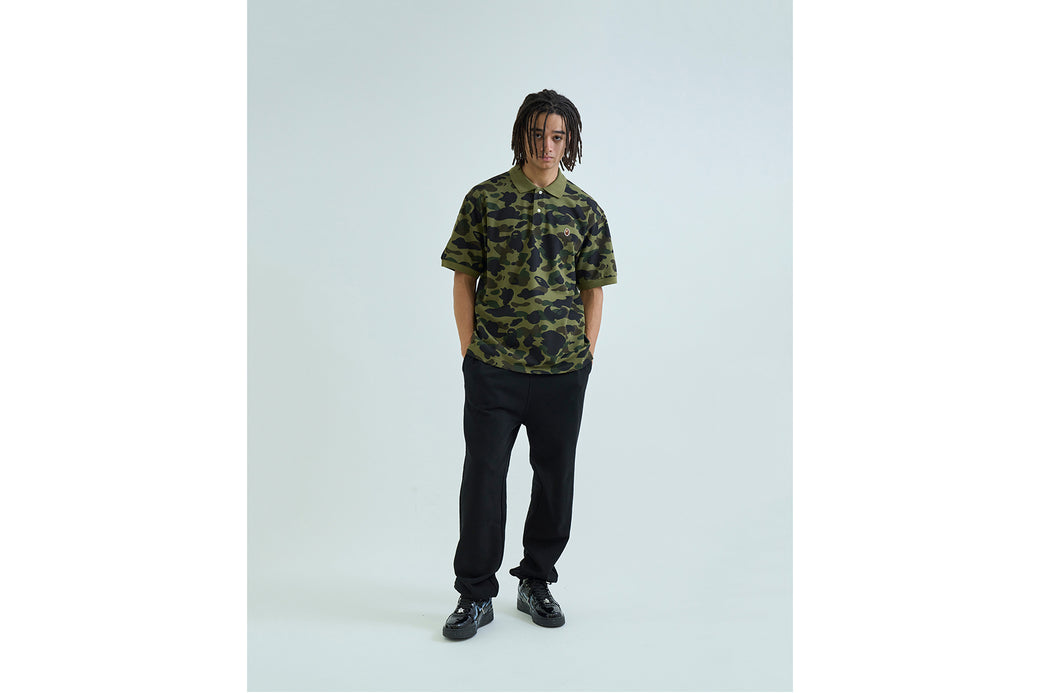 1ST CAMO ONE POINT POLO | bape.com