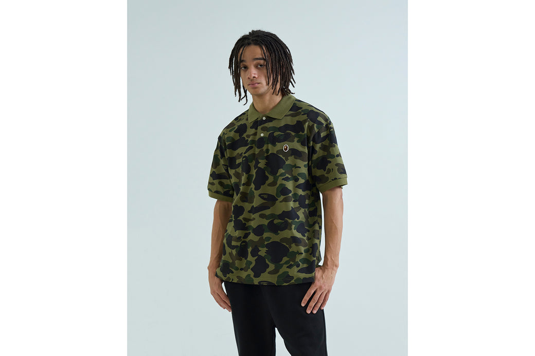 1ST CAMO ONE POINT POLO | bape.com