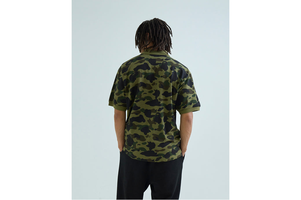 1ST CAMO ONE POINT POLO | bape.com
