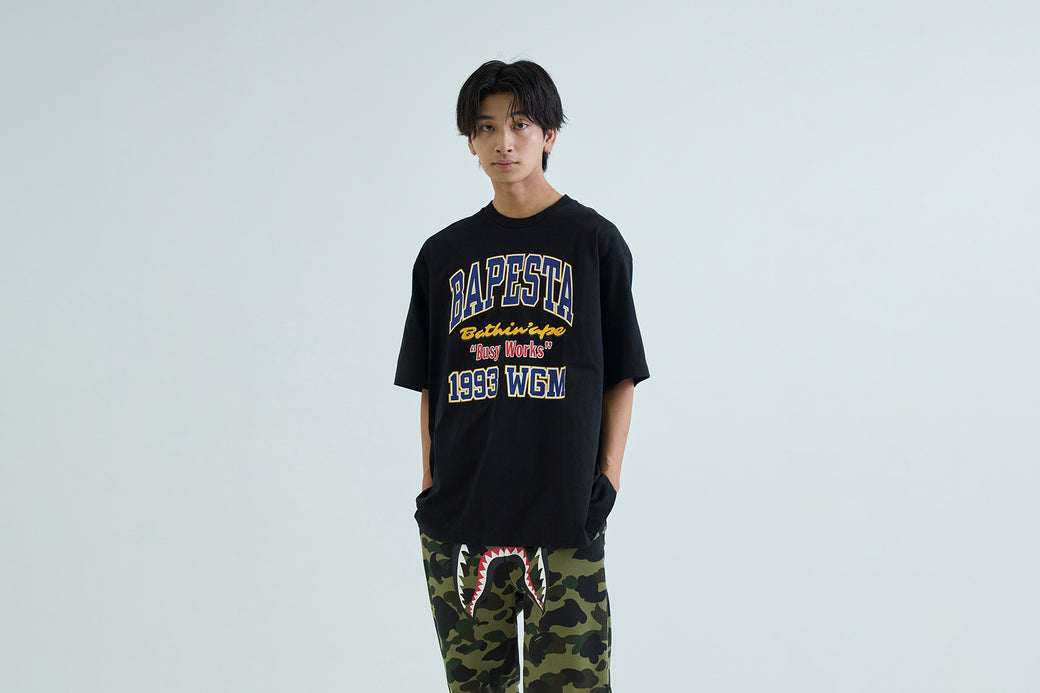 BAPE STA COLLEGE RELAXED FIT TEE #1 | bape.com