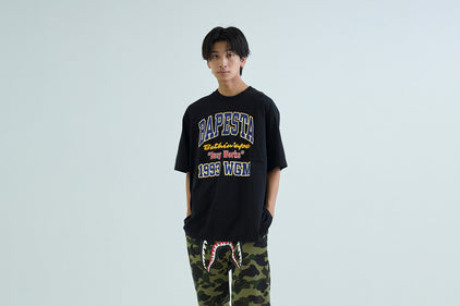 BAPE STA COLLEGE RELAXED FIT TEE #1