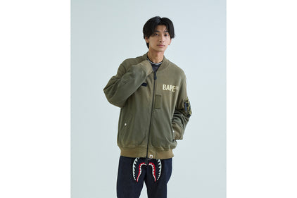 BAPE SWEAT BOMBER JACKET