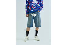 TWIN STA KNEE LENGTH SELVEDGE DENIM SHORTS