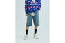 TWIN STA KNEE LENGTH SELVEDGE DENIM SHORTS