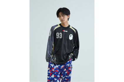 MULTI LOGO RELAXED FIT FOOTBALL LS JERSEY