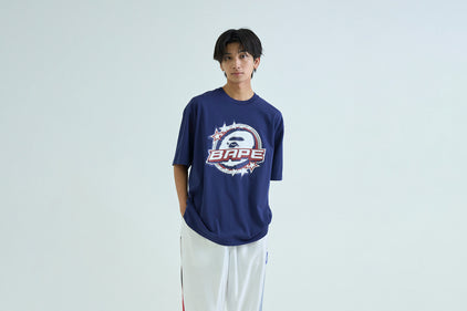 BAPE TWIN STA LOGO RELAXED FIT TEE
