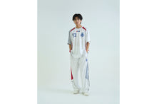 APA FRAME PATTERN MULTI LOGO RELAXED FIT FOOTBALL JERSEY