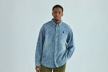 ONE POINT LINE CAMO JACQUARD DENIM LS SHIRT