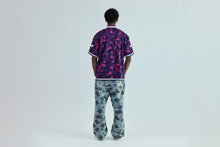 COLOR CAMO MESH WARM UP RELAXED FIT SHIRT