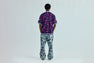 COLOR CAMO MESH WARM UP RELAXED FIT SHIRT