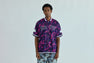 COLOR CAMO MESH WARM UP RELAXED FIT SHIRT