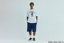 ONE POINT KNEE LENGTH RELAXED FIT SWEAT SHORTS