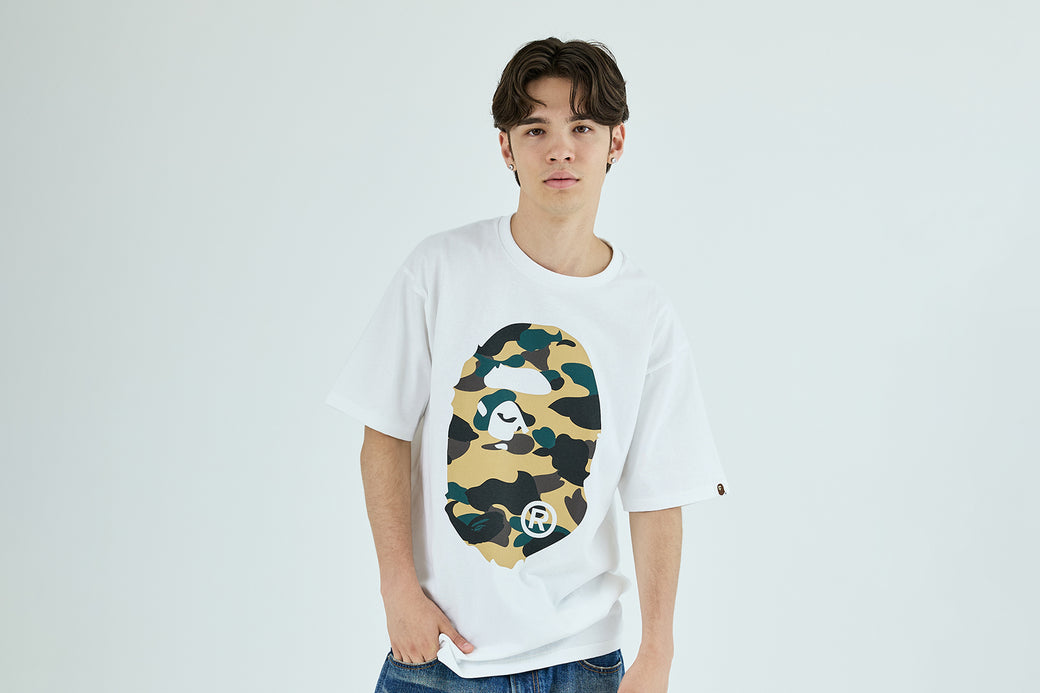 1ST CAMO BIG APE HEAD TEE | bape.com
