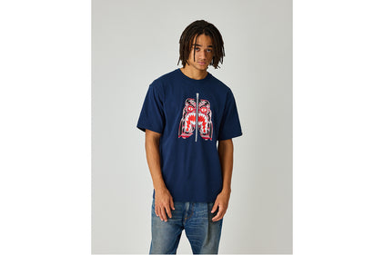 PAISLEY PATTERN TIGER FACE TEE