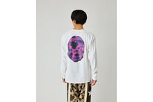 COLOR CAMO BIG APE HEAD LS TEE