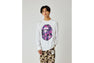 COLOR CAMO BIG APE HEAD LS TEE