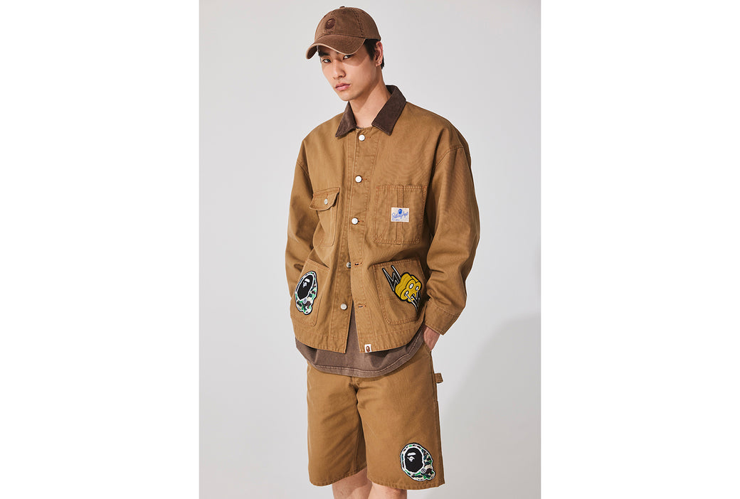 WASHED DUCK COVERALL | bape.com