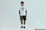 1ST CAMO BACK SHARK SWEAT SHORTS