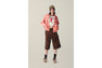 COLLEGE RAGLAN CROPPED LS TEE