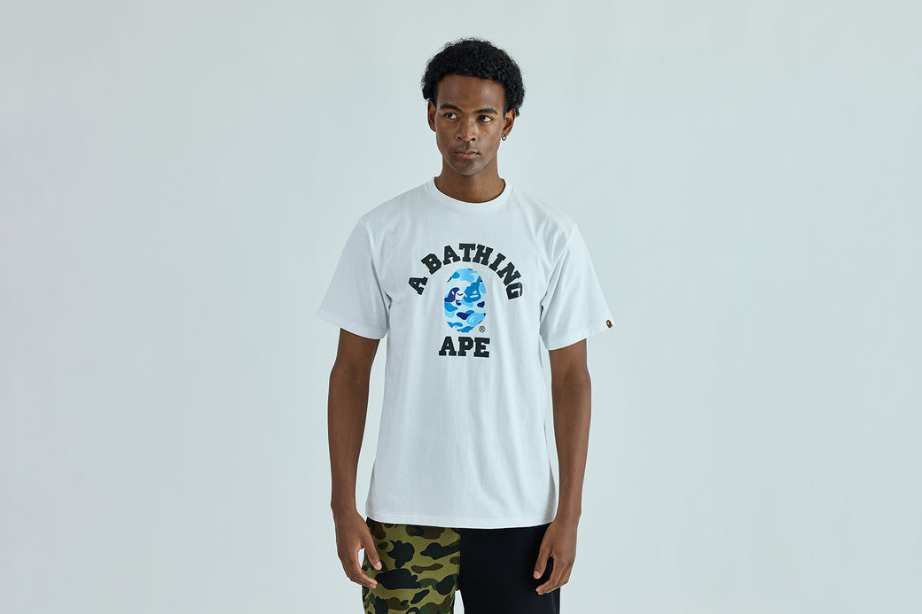 ABC CAMO COLLEGE TEE | bape.com