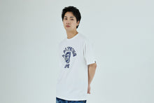JAPANESE INDIGO ART CAMO COLLEGE TEE