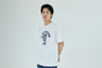JAPANESE INDIGO ART CAMO COLLEGE TEE