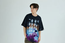 COLOR CAMO TIE DYE DESTROYED MULTI LOGO RELAXED FIT TEE