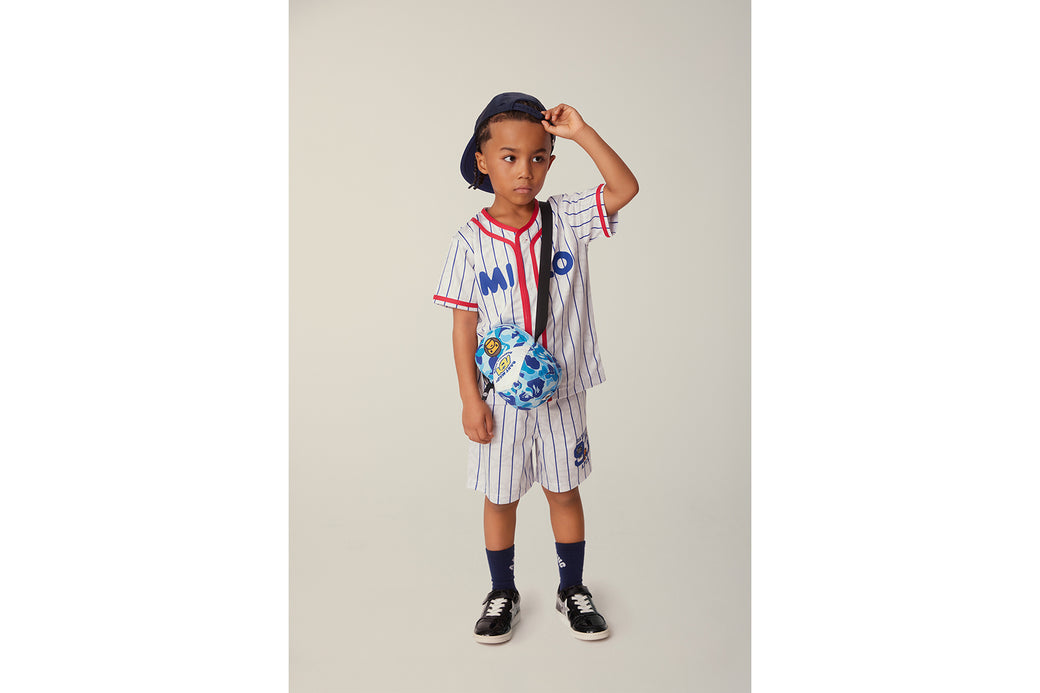 ALL BABY MILO STRIPE MILO BASEBALL SHORTS | bape.com