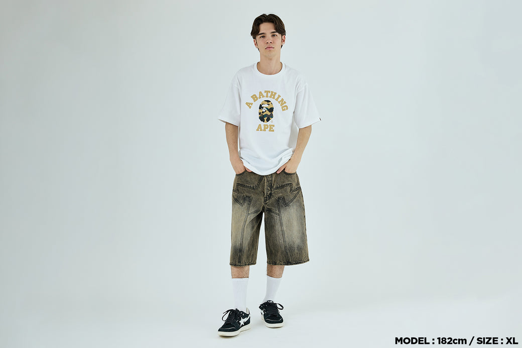 1ST CAMO COLLEGE TEE | bape.com