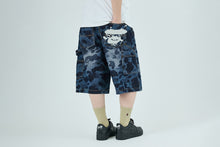 1ST CAMO DOUBLE KNEE 13 OZ RELAXED FIT DENIM SHORTS