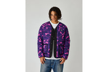 COLOR CAMO STA QUILTING REVERSIBLE LIGHT DOWN JACKET
