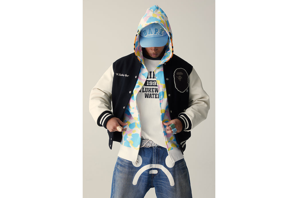 NEW MULTI CAMO BABY MILO REGULAR FIT FULL ZIP HOODIE | bape.com