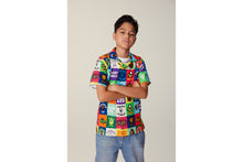 BABY MILO PATCHWORK OPEN COLLAR SHIRT