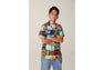 BABY MILO PATCHWORK OPEN COLLAR SHIRT