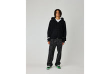 CABLE KNIT SHARK RELAXED FIT FULL ZIP HOODIE