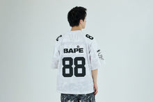 SOLID CAMO MULTI LOGO RELAXED FIT FOOTBALL JERSEY TEE