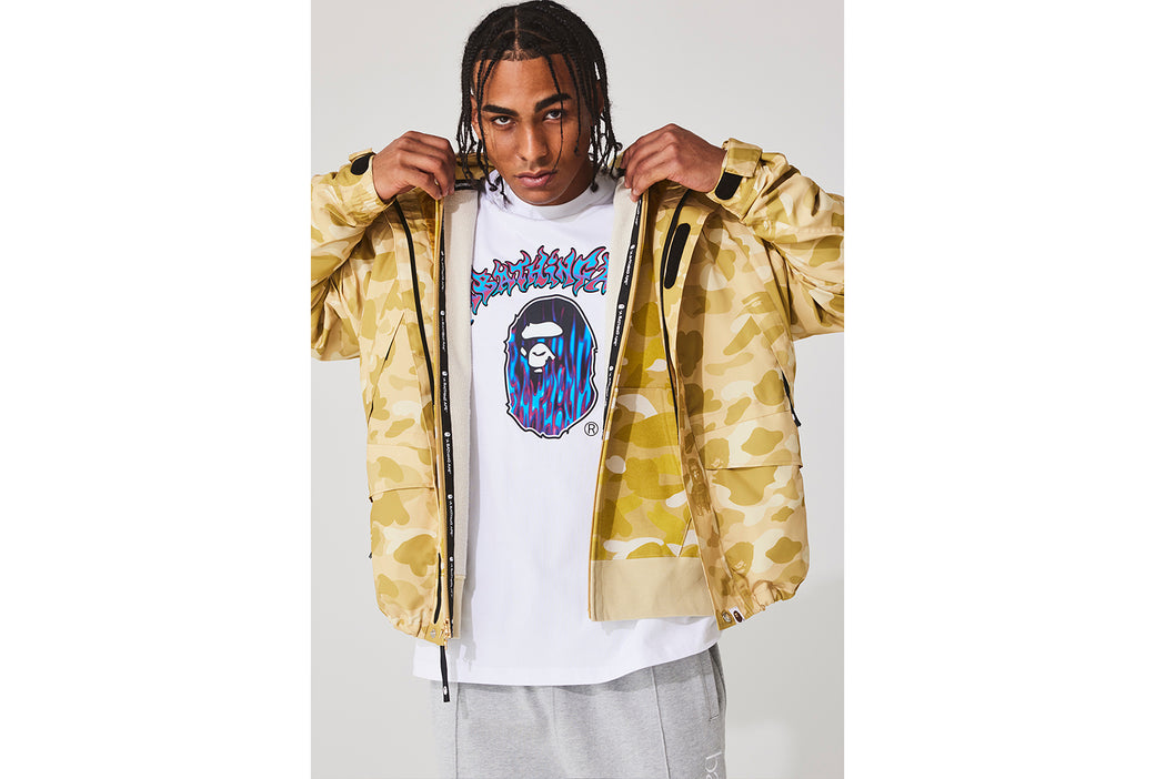 COLOR CAMO SHARK SNOWBOARD JACKET bape